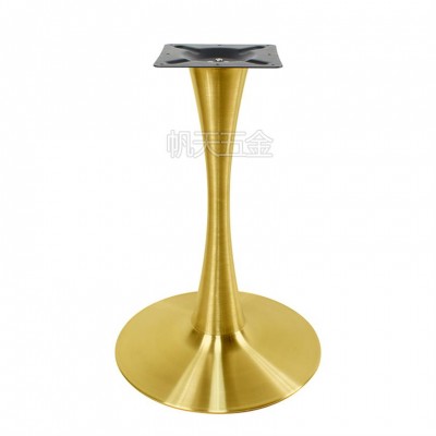 Quality Assurance Beautiful Gold Stainless Steel Round Table Base Furniture Legs With Cheap Price