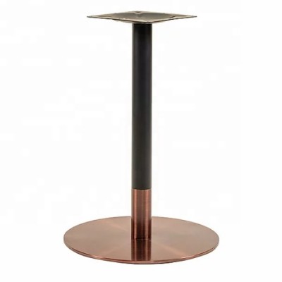 Industrial Look Stainless Steel Dining Table Base Furniture Table Legs With Rose Gold Colour