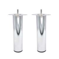 Luxury iron cylindrical sofa cabinet leg metal funitur feet for sale