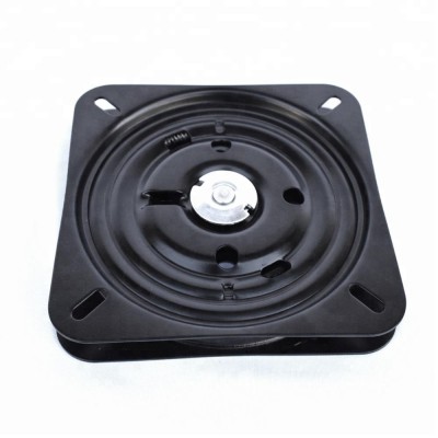 7inch/8 inch self returned flat swivel plate with black color for chair