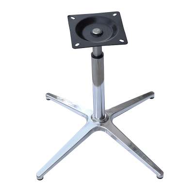 2020 aluminum alloy polished silver four star chair base for sofa chair with customized height