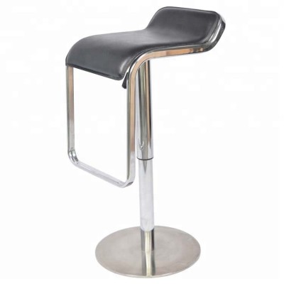 Contemporary American style stainless steel bar chair for indoor use