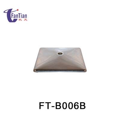 Stable steady  metal iron chromed replaceable furniture chair base plate with high quality