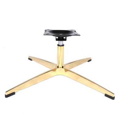 2020 Uniquely designed titanium gold mirror color four star legs chair base for chair